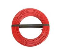 Generique Fil électrique H07VU 1,5 mm² en couronne 100 m Rouge