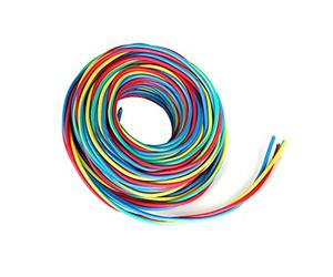 Fil électrique 2.5 mm² h07vu L.10 m, rouge/vert - jaune/bleu