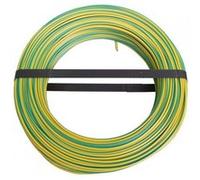 Fil électrique GENERIQUE Fil électrique 2.5 mm² h07vu L.100 m, vert / jaune