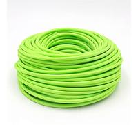 Fil Electrique 3 CORREUR 0.75MM2 Tissu Câble Couvert Cordon Vintage De Lumière Fil Électrique Textile D'alimentation Flexible(Green,5m)
