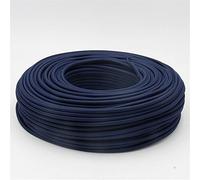 Fil Electrique 3 CORREUR 0.75MM2 Tissu Câble Couvert Cordon Vintage De Lumière Fil Électrique Textile D'alimentation Flexible(Dark Blue,10m)