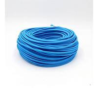 Fil Electrique 3 CORREUR 0.75MM2 Tissu Câble Couvert Cordon Vintage De Lumière Fil Électrique Textile D'alimentation Flexible(Blue,10m)