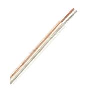 Fil électrique 5/10/20/30/50m, 2 pièces, 28/26/24/22/20/18/16 AWG, câble d'extension de Bande UL2468 for Haut-parleurs, connecteur Batterie Voiture Audio(Gold Sliver 30m,24 AWG)