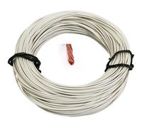 Fil électrique - Blanc - 0,75 mm² - Cuivre multibrin - 1 m - Vendu à l'unité