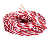 Fil électrique, Câble d'alimentation à paire torsadée RVS en cuivre pur 2 conducteurs 0,5-2,5 mm² 60-320 pieds(320ft,2C-2.5MM2)