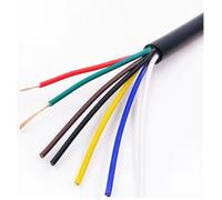 Fil électrique, Câble d'alimentation en cuivre à 2 conducteurs et 8, mètres de caoutchouc silicone flexible ultra-souple, gaine calibre 25 AWG 10 for appareil soudage(7 Cores,25AWG(0.15mm2))