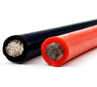 Fil électrique, Câble électrique en silicone très souple 8 AWG, 6, 4, 2, 1, for batterie de voiture, connecteur fils électriques 25 mm, 50(6awg,5meter)