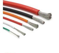 Fil électrique, Câble extra souple résistant à la chaleur de 5 mètres, fil en silicone haute température, connecteur 12 AWG 30(White,13AWG)