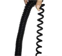 Fil électrique, cordon d'alimentation rétractable, Câble spiralé télescopique à 4 conducteurs, 22 AWG, fil ressort carré de 0,3 mm, âme en cuivre, extensible 1 10 mètres(Stretch 7 Meter)