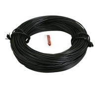 1M FIL ELECTRIQUE 0.75mm² 9/10 MOTO MOBYLETTE SCOOTER TRACTEUR TONDEUSE CABLE NOIR BLEU BLANC ROUGE VERT JAUNE (Noir)