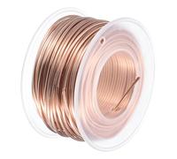 Fil électrique de jauge, cuivre souple (calibre 14, 16,4 pieds), fil nu pur à 99,9% 1,6 mm, artisanal solide for bricolage, artisanat, décoration jardinage (5 mètres)(16 Gauge x 65.6 FT)