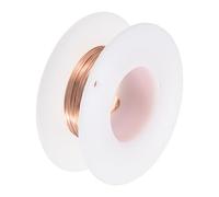 Fil électrique de jauge, cuivre souple (calibre 14, 16,4 pieds), fil nu pur à 99,9% 1,6 mm, artisanal solide for bricolage, artisanat, décoration jardinage (5 mètres)(26 Gauge x 32.8 FT)