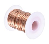 Fil électrique de jauge, cuivre souple (calibre 14, 16,4 pieds), fil nu pur à 99,9% 1,6 mm, artisanal solide for bricolage, artisanat, décoration jardinage (5 mètres)(12 Gauge x 32.8 FT)