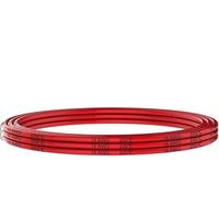 Fil électrique, Fil de cuivre 18 AWG, fil primaire carré calibre 0,82 mm, électrique en silicone, câble souple et flexible, dispositif soudage à noir rouge(Red,8M)