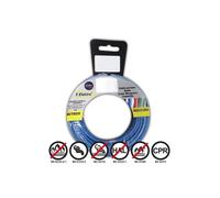 Fil électrique flexible bleu sans halogène 4mm - GENERIQUE - 15m