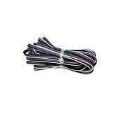 Fil électrique flexible, Câble d'extension de 5 mètres à 50 fils électriques légers 22AWG avec connecteurs 2, 3, 4, et 6 broches