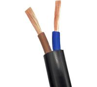 Fil électrique, goulotte solide 2 cœurs/3 fils électriques, 2 mètres de couverture noire, câble standard en cuivre, 1 mm, 1,5 mm, 2,5 mm, 4 mm, 6 mm, connecteur de fil (couleur : 3 x 4 mm)(2X4MM)