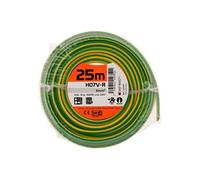 Zenitech Fil électrique H07V-R 6 mm² - conducteur monobrin PVC 25 m jaune/vert