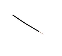 Zenitech - Câble d'Alimentation Électrique H07V-U 1,5 mm² - Conducteur Monobrin avec Isolant PVC - Usage Intérieur - Raccordements Résidentiels - Tension Nominale Jusqu'à 700V - 25 m - Noir