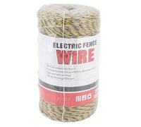 Fil Électrique pour Clôture, Polywire 6 Brins Acier Inoxydable 200M, Fil Poly pour Protection Agricole - Haute Conductivité, Résistant aux Intempéries, Usage Ferme et Animaux (MLD-040C)