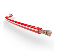 Fil électrique pour l‘Automobile 1.50 mm² Câble Electrique du véhicule 5m ou 10m Choix: (5m mètre 1.5 mm², Rouge-Blanche)