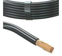 Fil électrique pour l‘Automobile 35.0 mm² Câble de Batterie 1m 5m ou 10m Choix: (1m mètre 35.0 mm², Noir)