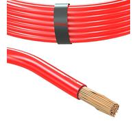 Fil électrique pour l'automobile 10.0 mm² Câble de Batterie 1m 5m ou 10m Choix: (10m mètre 10.0 mm², Rouge)