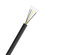 Fil éLectrique pour Maison, Câble audio électronique 2, 3, 4, 5, 6, 8 conducteurs, gainé, câble électrique 12 V for bande de haut-parleur, éclairage extérieur automobile(5 Core-Black,20M_18AWG)