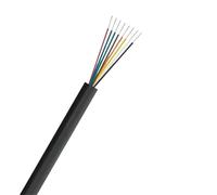 Fil éLectrique pour Maison, Câble audio électronique 2, 3, 4, 5, 6, 8 conducteurs, gainé, câble électrique 12 V for bande de haut-parleur, éclairage extérieur automobile(8 Core-Black,20M_18AWG)