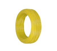Fil éLectrique pour Maison, Câble électronique flexible en cuivre étamé isolé PVC, 20/50 m, UL1571, 32 AWG, 30 AWG, 28 AWG, 26 AWG, 24 AWG, for bricolage(Yellow,20 METERS_28AWG)