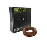 FIL ELECTRIQUE SOUPLE BOITE 50 METRES de SECTION 1 MM² MARRON