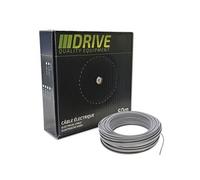 fil electrique souple boite de 50 metres de section 1.5 mm² gris -