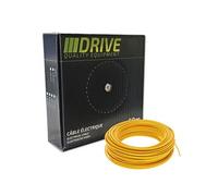 fil electrique souple boite de 50 metres de section 1 mm² jaune -