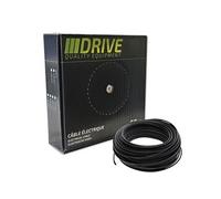 fil electrique souple boite de 50 metres de section 2.5 mm² noir -