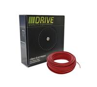 fil electrique souple boite de 50 metres de section 2.5 mm² rouge -