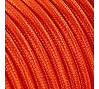 Fil Électrique Tissu Orange 3x0,75mm² - Câble Électrique Textile de Qualité