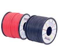 Fil électrique TUOFENG 18 AWG [46 M Noir 46 M Rouge] Fil de silicone flexible Fil de calibre 18 Bobine de fil de cuivre étamé Résistance aux hautes températures pour bricolage, véhicule RC