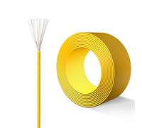 Fil Électronique Flexible En Cuivre Étamé Isolé PVC, Calibre 32/30, 25/50/100 Pieds, Avec Ruban Isolant, Certifié UL, Multicolore, for Câbles Audio Et Appareils Électroménagers(25ft,30AWG-yellow)