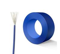 Fil Électronique Flexible En Cuivre Étamé Isolé PVC, Calibre 32/30, 25/50/100 Pieds, Avec Ruban Isolant, Certifié UL, Multicolore, for Câbles Audio Et Appareils Électroménagers(50ft,32AWG-blue)