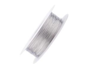 Fil en acier inoxydable 304, 0,1 mm, fil d’acier doux, fil d’acier inoxydable massif lisse, monobrin, fil de fer doux, inoxydable, fil pour bricoler