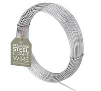 Fil en acier inoxydable 304 - 1,6 mm - Calibre 14 - 1,75 m - Pour la fabrication de bijoux, la sculpture et la formation de bonsaï - Résistant à la rouille et durable - Différentes tailles