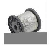 Fil en acier inoxydable de 0,3 à 8 mm de diamètre - 20 à 100 m - Câble souple en acier inoxydable 304# - Pour la pêche - Anti-rouille - 2 m - Diamètre : 1,5 mm