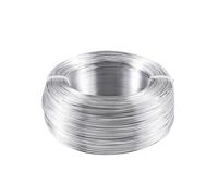 Fil en aluminium flexible pour loisirs créatifs - 500 g - 0,6/1,2/3 mm - Fil de sculpture flexible pour fabrication de bijoux (couleur argent, 1 mm, 200 m)