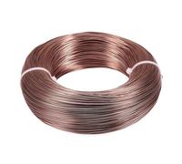 Fil en aluminium flexible pour loisirs créatifs - 500 g - 0,6/1,2/3 mm - Pour fabrication de bijoux - Camel - 1,5 mm - 100 m