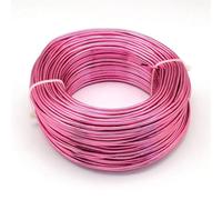 Fil en aluminium flexible pour loisirs créatifs - 500 g - 0,6/1,2/3 mm - Pour fabrication de bijoux (camélia, 0,8 mm, 300 m)