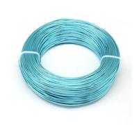 Fil en aluminium flexible pour loisirs créatifs - 500 g - 0,6/1,2/3 mm - Pour fabrication de bijoux (turquoise foncé, 0,6 mm, 560 m)