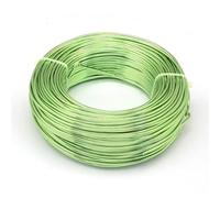 Fil en aluminium flexible pour loisirs créatifs - 500 g - 0,6/1,2/3 mm - Pour fabrication de bijoux (vert aube, 3 mm, 25 m)
