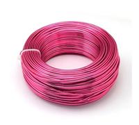 Fil en aluminium flexible pour loisirs créatifs - 500 g - 0,6/1,2/3 mm - Pour fabrication de bijoux - Violet moyen - 0,8 mm - 300 m