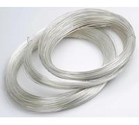 Fil en argent 1pc, 0,3-2 mm dur solide rond 925 Fil de câblage en argent sterling for bijoux DIY, Accessoires en fil de perles, 1 mètre (Size : 0.9mm)