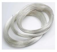 Fil en argent 1pc, 0,3-2 mm dur solide rond 925 Fil de câblage en argent sterling for bijoux DIY, Accessoires en fil de perles, 1 mètre (Size : 1.2mm)